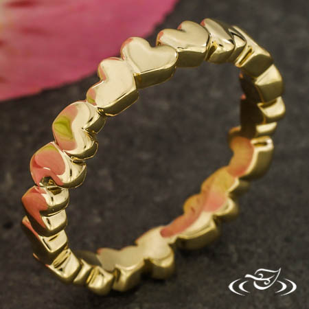  Gold Heart Ring 