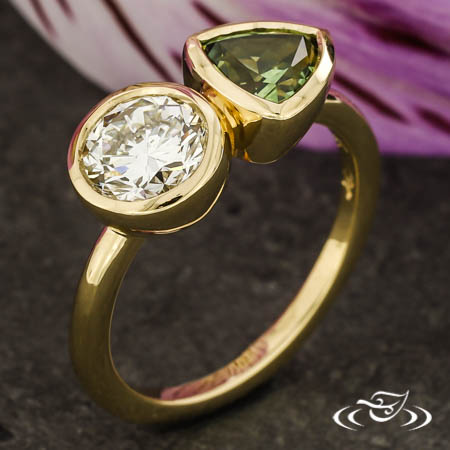 Montana Sapphire Toi Et Moi Engagement Ring