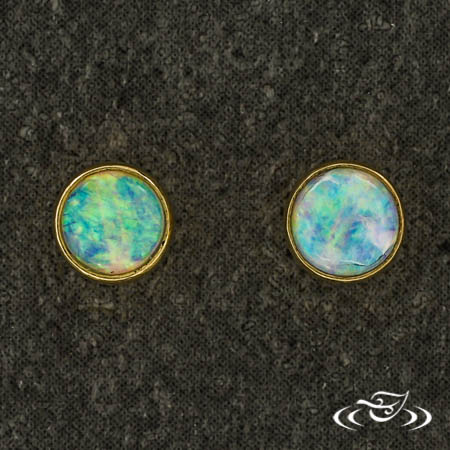 Opal Stud Earrings