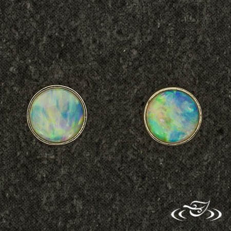 Opal Stud Earrings