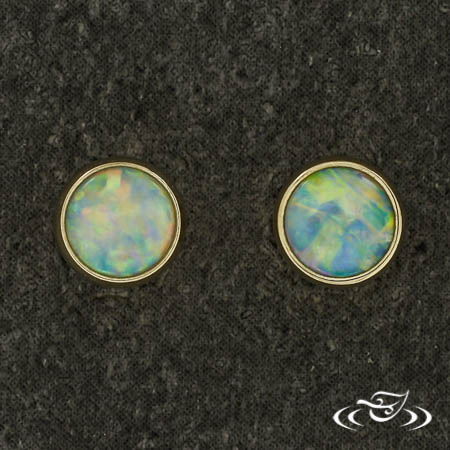  Opal Stud Earrings