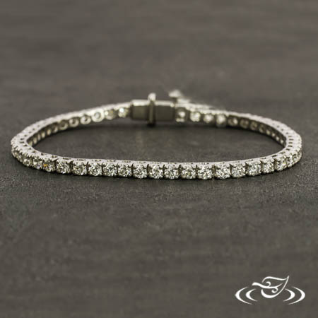 14K White Gold 5Ctw GH SI Lab Diamond Bracelet