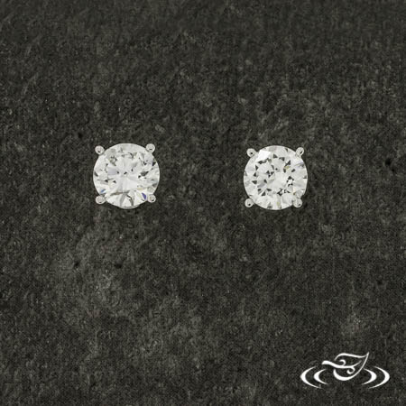 14Kw 0.75Ctw GH SI Lab Diamond Stud Earrings