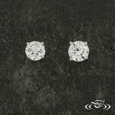 14Kw 1.00Ctw GH SI Lab Diamond Stud Earrings