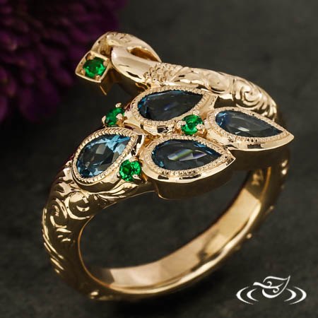 Vintage  Peacock Ring