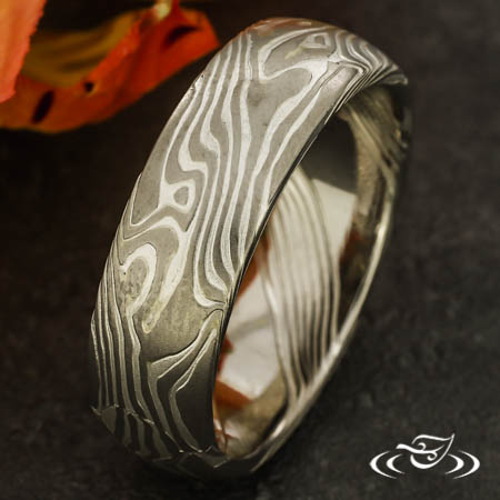 Mokume Gane Wedding Band