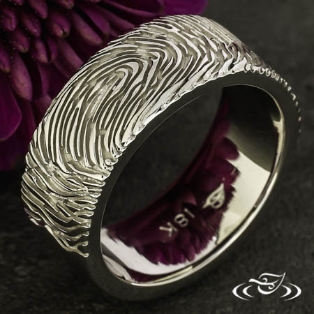 Fingerborg Ring Fingerprint Ring