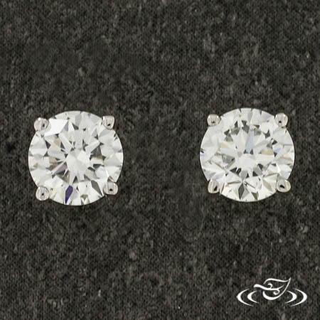 14Kw 1.00Ctw GH SI Lab Diamond Stud Earrings