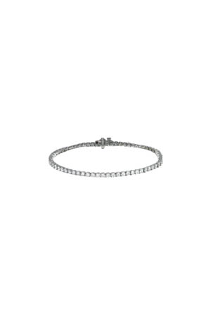 14K White Gold 3.98Ctw Tennis Bracelet