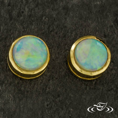 6Mm Opal Bezel Studs