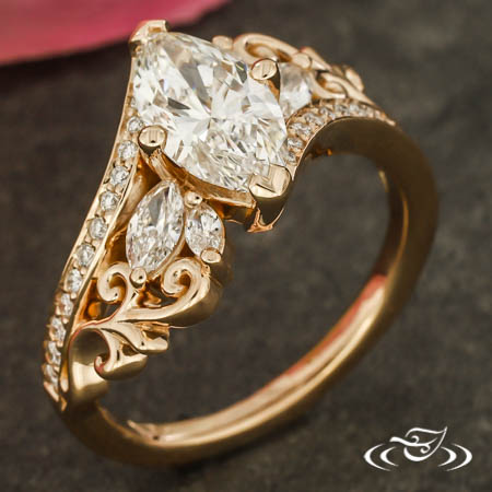 Marquise Engagement Ring 