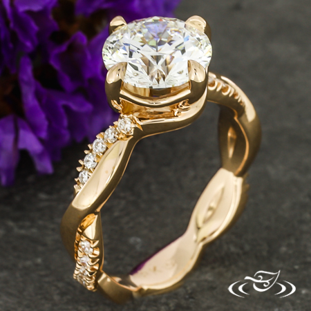  Diamond Twist Engagement Ring