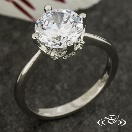 Decorative Hidden Halo Solitaire