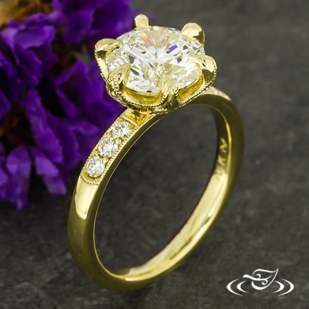  Vintage Inspired Engagement Ring  