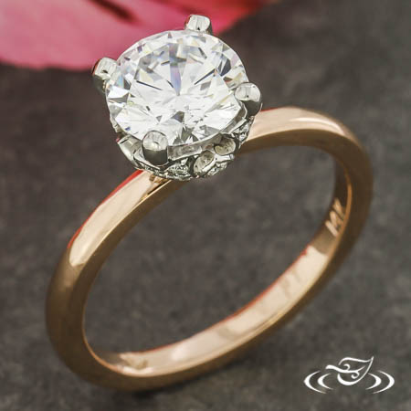 Decorative Hidden Halo Solitaire 