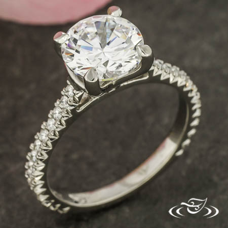 Diamond Accented Solitaire