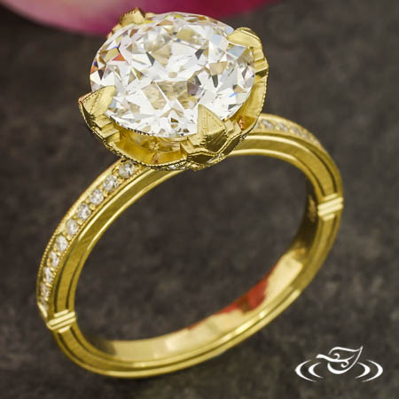 Art Deco Inspired 10Th Anniversary Ring