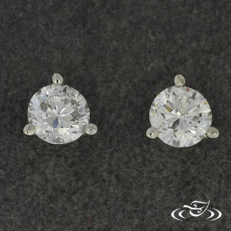 14Kw 1.00Ctw Diamond Martini Studs