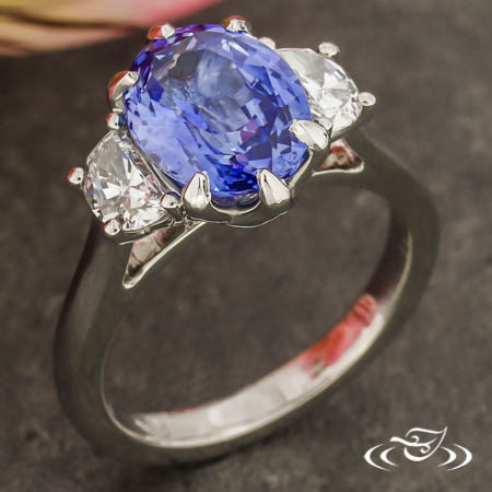 Sapphire Moon Diamond Three Stone