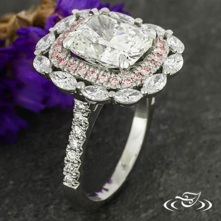 Pink Diamond Engagement Ring