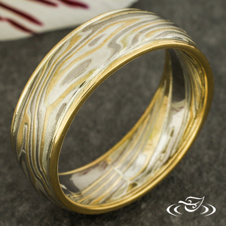 Mokume Gane Wedding Band