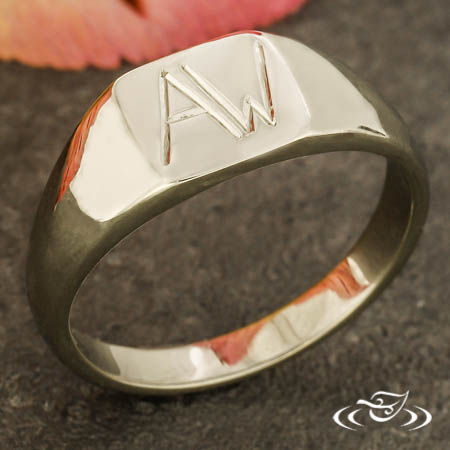 Monogrammed Signet Ring