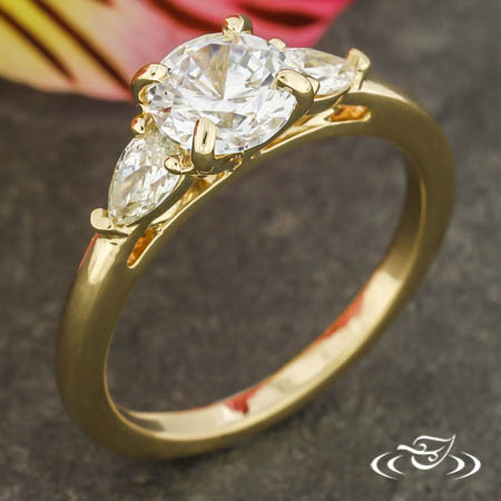 Classic Three Stone Engagement Ring 