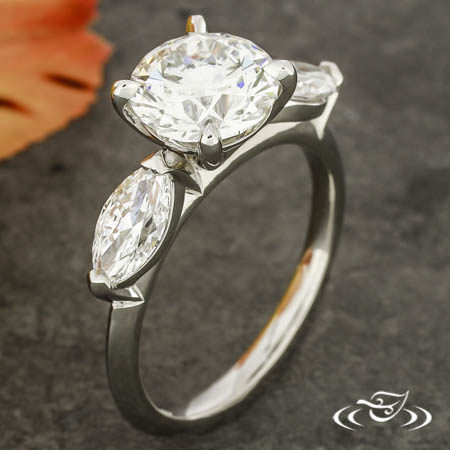 Marquise Three Stone Ring 