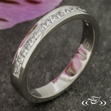 PT Lab Diamond Princess Cut Channel Band 