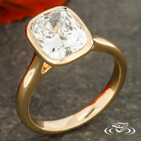 Cushion Cut Solitaire Ring