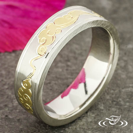 Auspicious Clouds Inlay Band