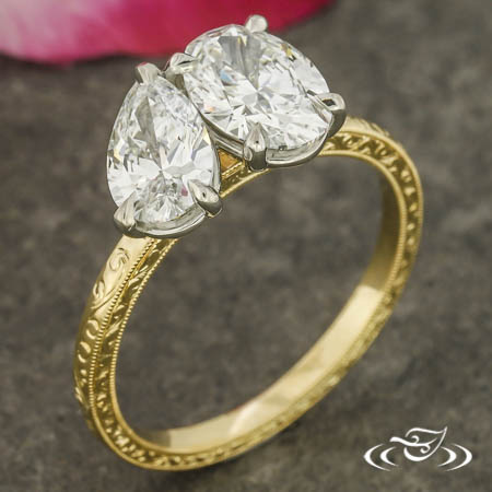 Custom Toi Et Moi Engagement Ring