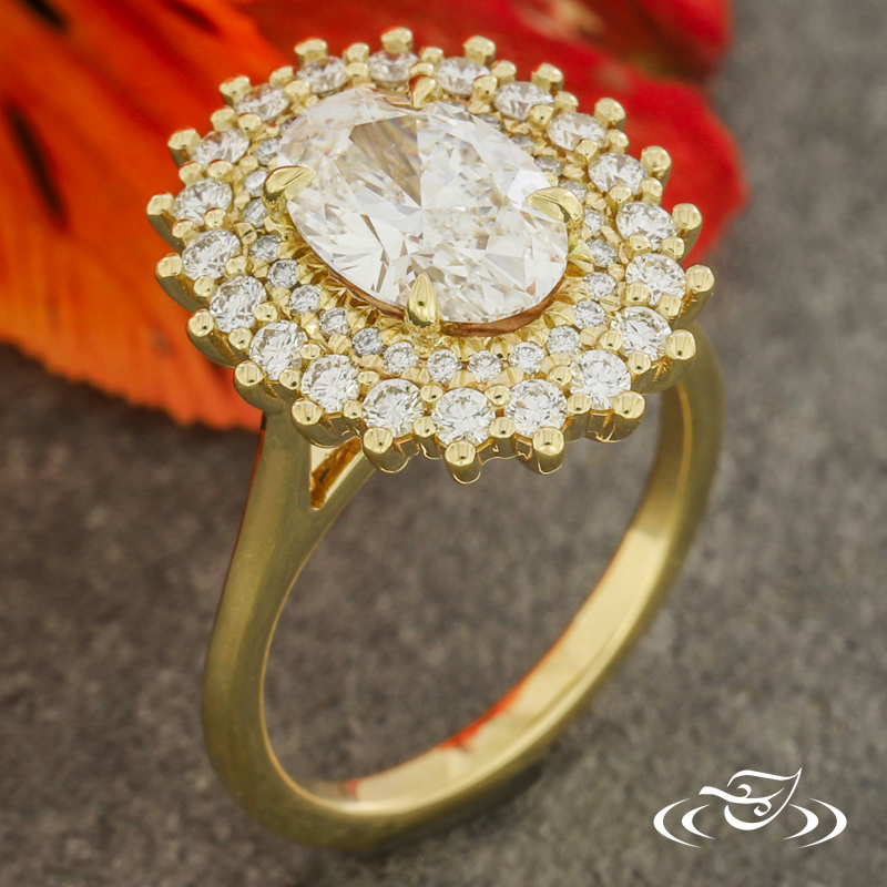 Custom Halo Engagement Ring