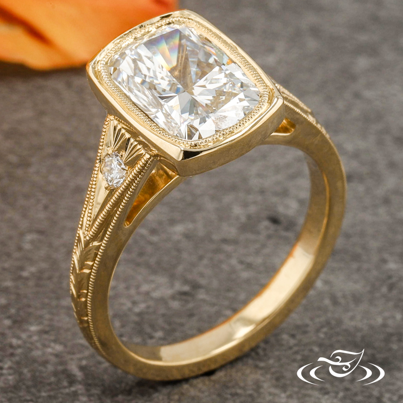 Cushion Cut Bezel Setting