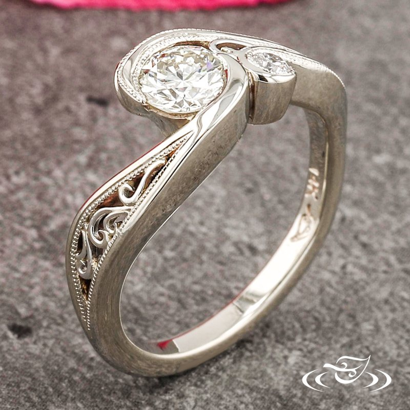  Two-Stone Diamond Engagement Ring 
