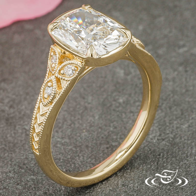 14Ky 3.22Ctw Lab Diamond Ring