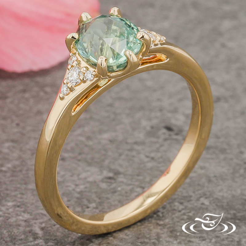 Montana Sapphire And Diamond Ring 
