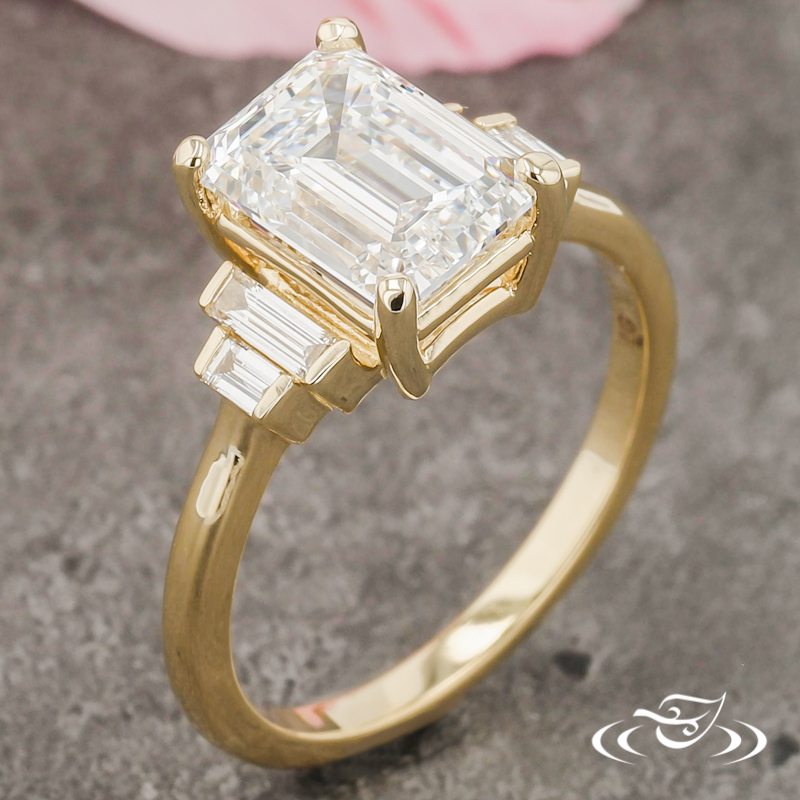 Emerald Cut Art Deco Inspired