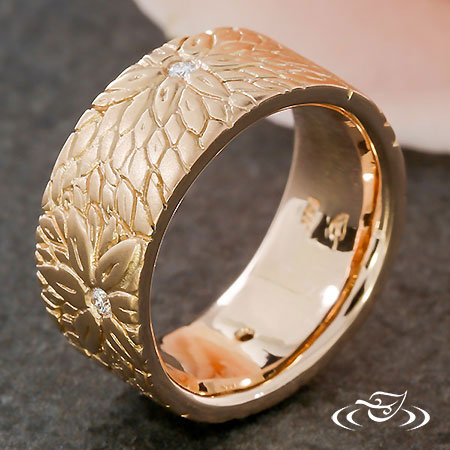 Carved Layered Flower Band