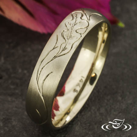 Leaf And Vine Engraving