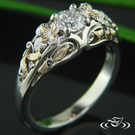 14K Two Toned Hand Fabricated Ring