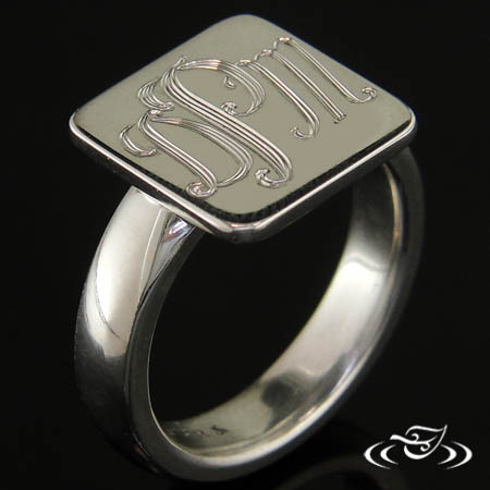 Sterling Silver Custom Signet Style Ring