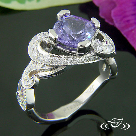 Purple Sapphire Engagment Ring