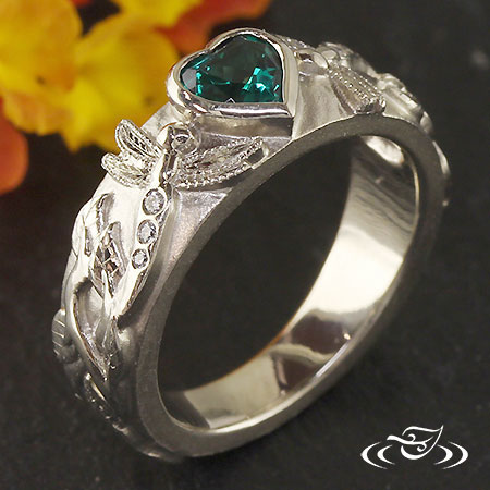 Beautiful Dragonfly Engagement Ring