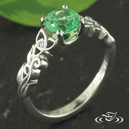 Celtic Inspired Engagement Ring