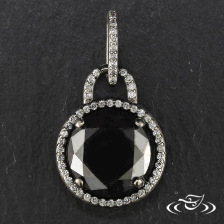 14Kw Black Diamond Pendant